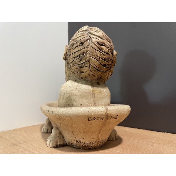 Vintage Shade Tree Creations GIRL IN BATH Vernon Collectable Statue 1988 #1187 - Picture 2 of 4